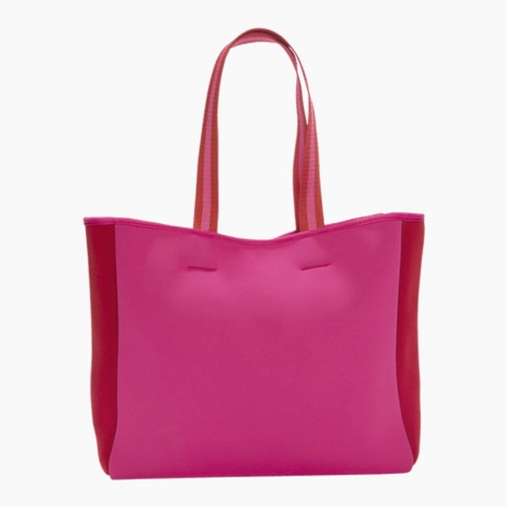 Brand new pink neoprene summer beach bag